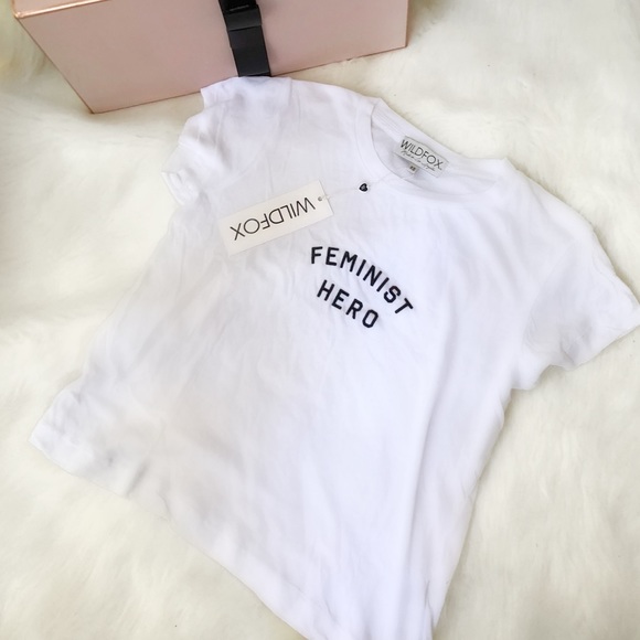 Wildfox Tops - Wildfox NWT Feminist Hero T-Shirt